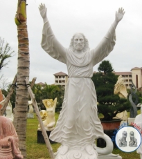 JESUS stone statue
